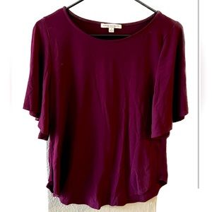 Maroon loose stylish blouse